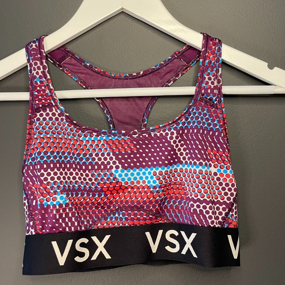 2 Victoria’s Secret VSX Low Impact Multi Patterned Sports Bra - Picture 5 of 7
